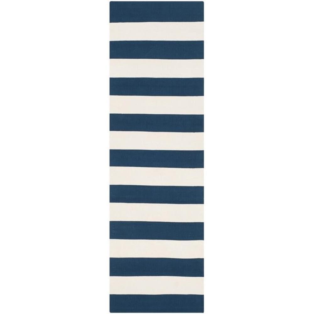 Montauk MTK712 Hand Woven Indoor Area Rug - Navy/Ivory - 10'x14' - Safavieh