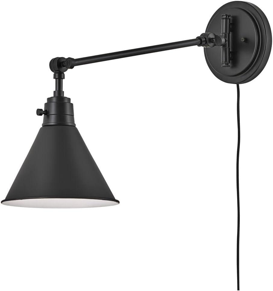 Lennon Plug-In Task Sconce - Black