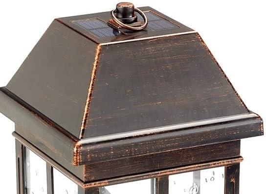 Smart Solar 3965KR1 15 in. San Felipe II Solar Lantern - Bronze