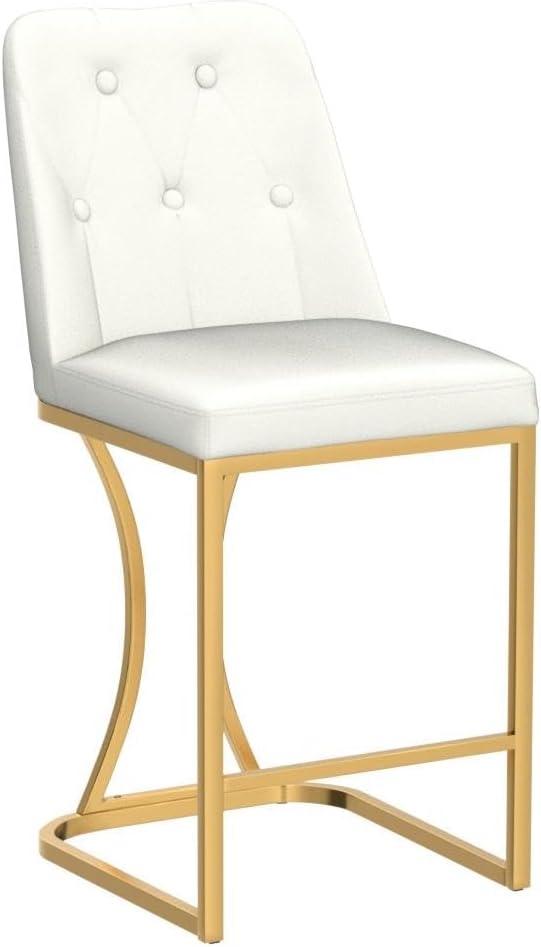 Mercer41 24" Counter Height Bar Stools with Back Kitchen Island Stools