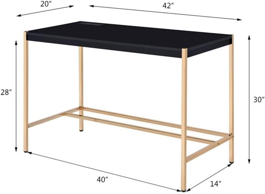 Metal Base Writing Desk