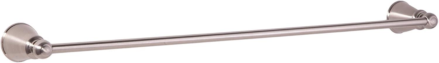 Satin Nickel 24-Inch Wall Mounted Towel Bar