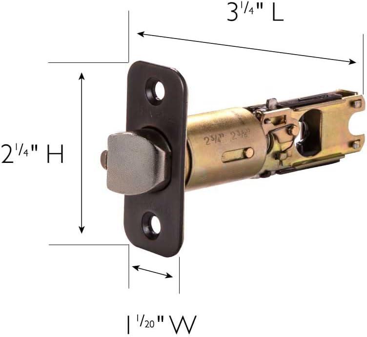 Symple Stuff 2-Way Adjustable Entry Round Corner Latch