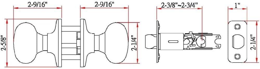 Cambridge Passage Door Knob