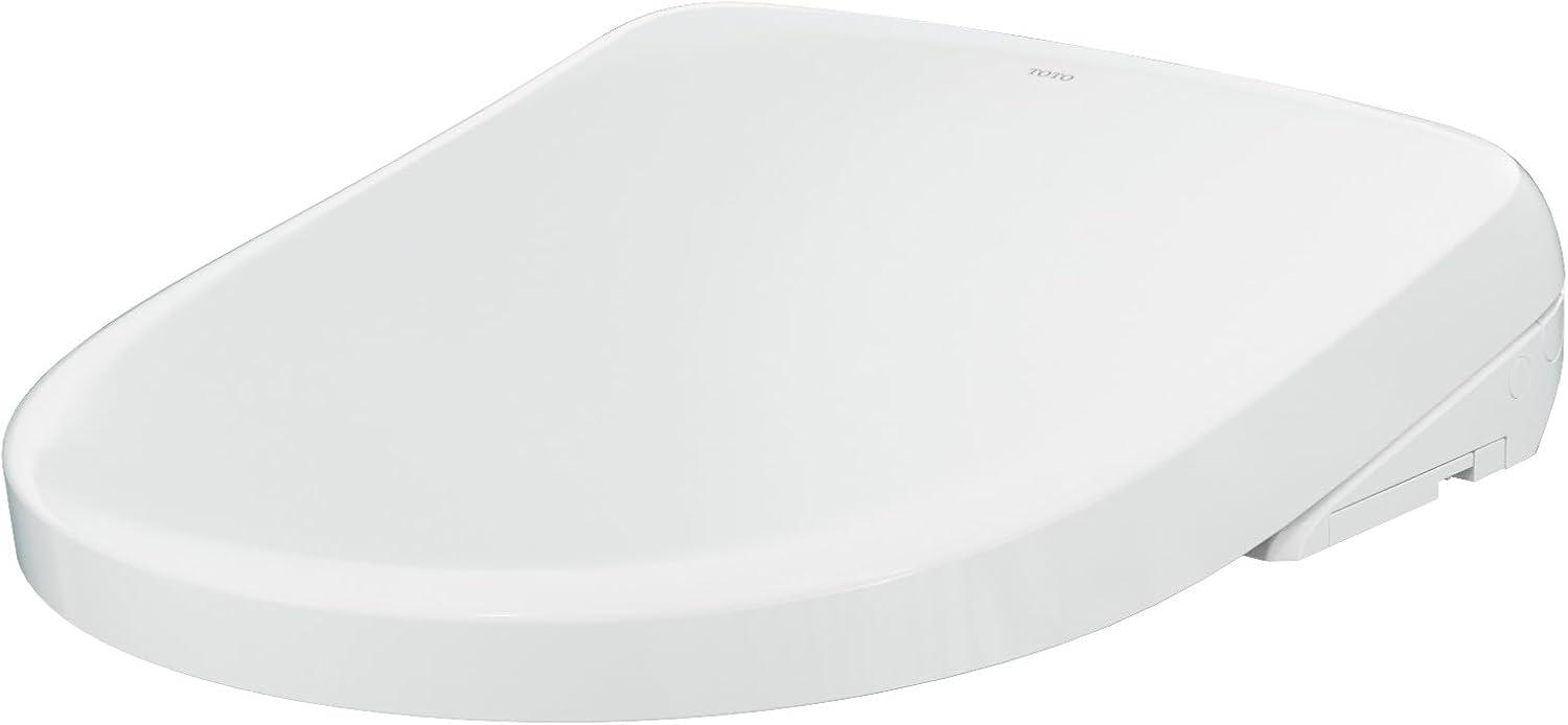 Compact White Heated Bidet Toilet Seat with Remote