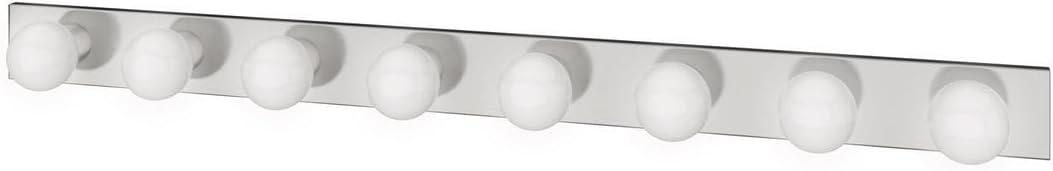 Progress Lighting Broadway 8-Light Wall Light in Polished Chrome with Shade