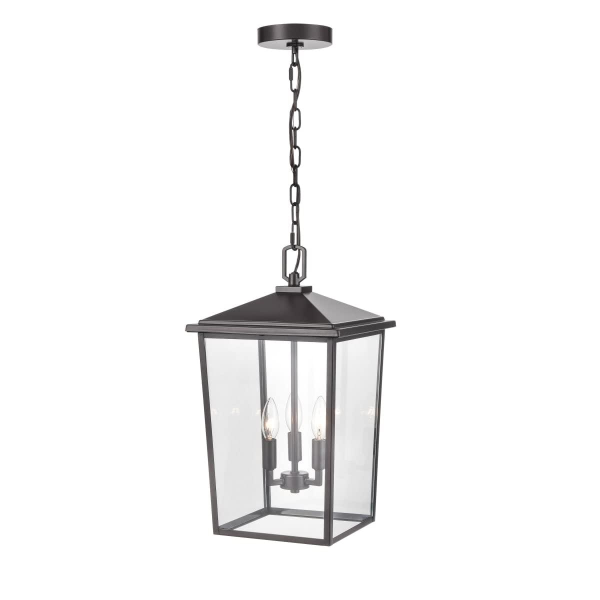 Messerly 3 Light 11" Wide Outdoor Taper Candle Pendant