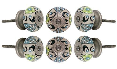 Trinca-Ferro Talid Oversized 1 5/8" Diameter Mushroom Knob Multipack (Set of 6)