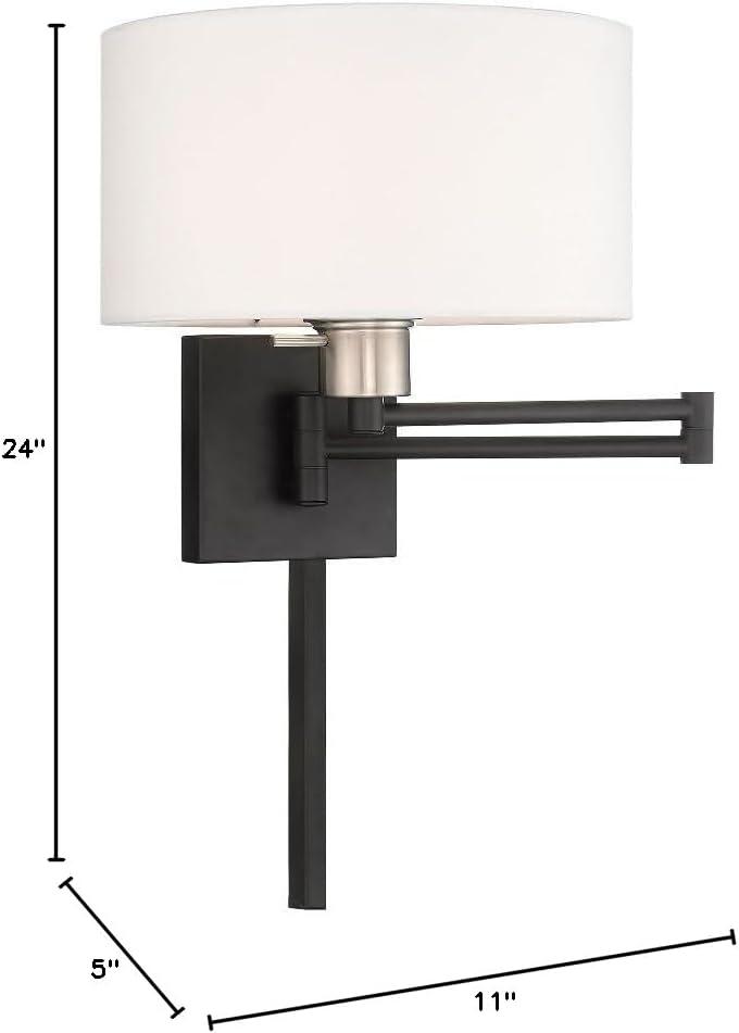 Livex Lighting 1 - Light Wall Light in  Black