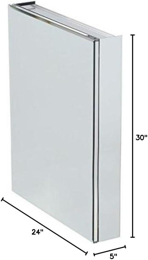 24 in. W x 30 in. H Rectangular Medicine Cabinet with Mirror