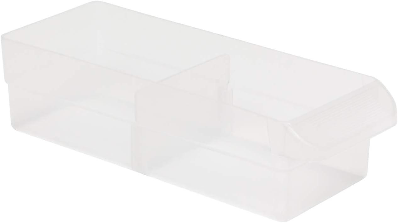 Akro-Mils 40716 Plastic Width Dividers for Small Drawers in Plastic Cabinets, Custom Storage Inserts for Teacher Toolbox, Small Parts Organizer, Screw Organizer and More, 16-Pack, Clear