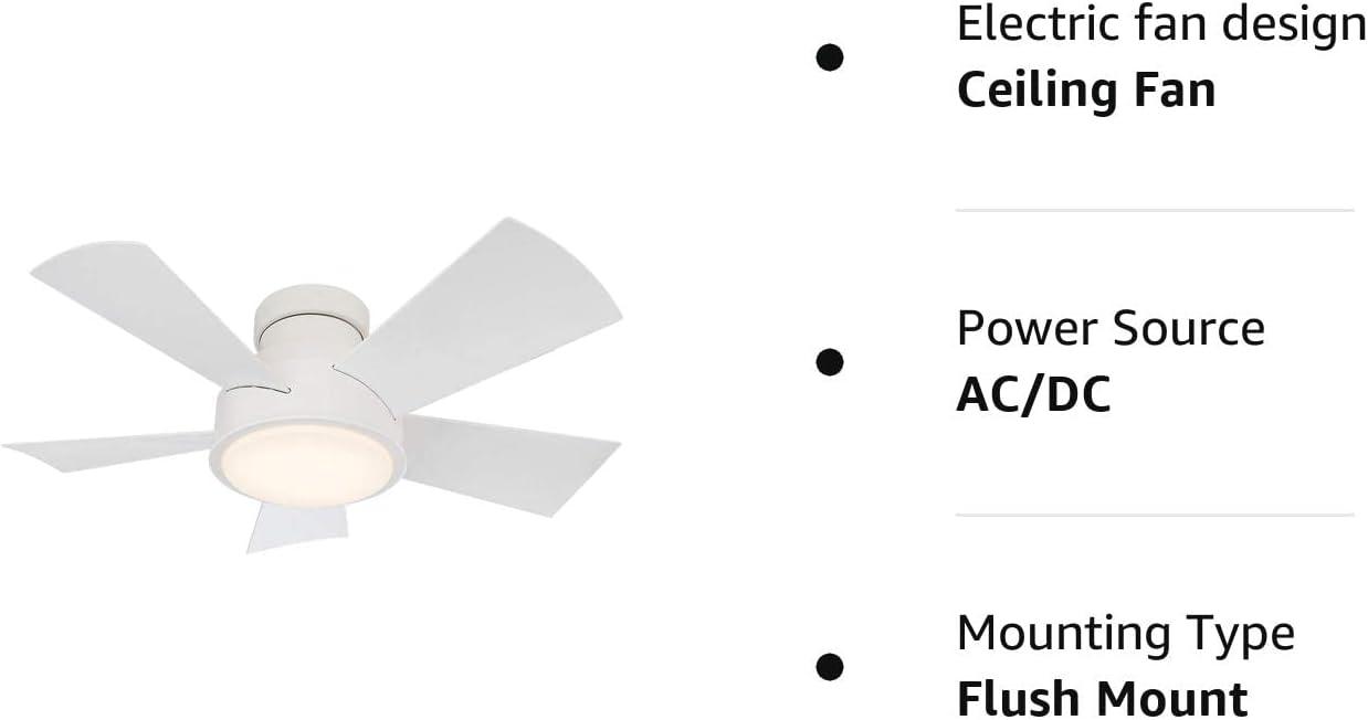 Vox 5 Blade Ceiling Fan with LED Light Kit