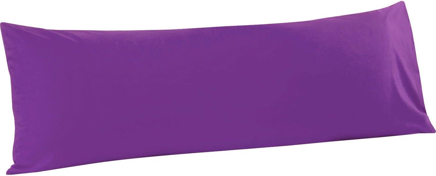 Purple Microfiber Hypoallergenic Body Pillowcase 20" x 54"