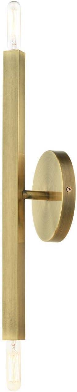 Livex Lighting Moco 2 - Light Wall Light in  Antique Brass