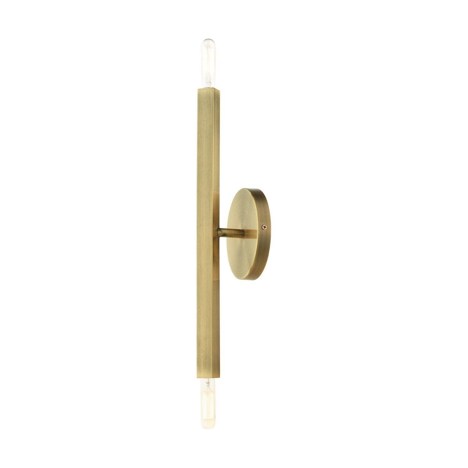 Livex Lighting Moco 2 - Light Wall Light in  Antique Brass