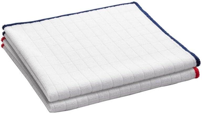 Red and Blue Microfiber Kitchen Cleaning Cloth Set, 2 Pack