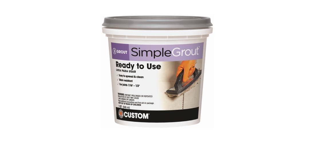 Custom Building Products 1 Quart Bright White Pre-Mixed Grout PMG381QT