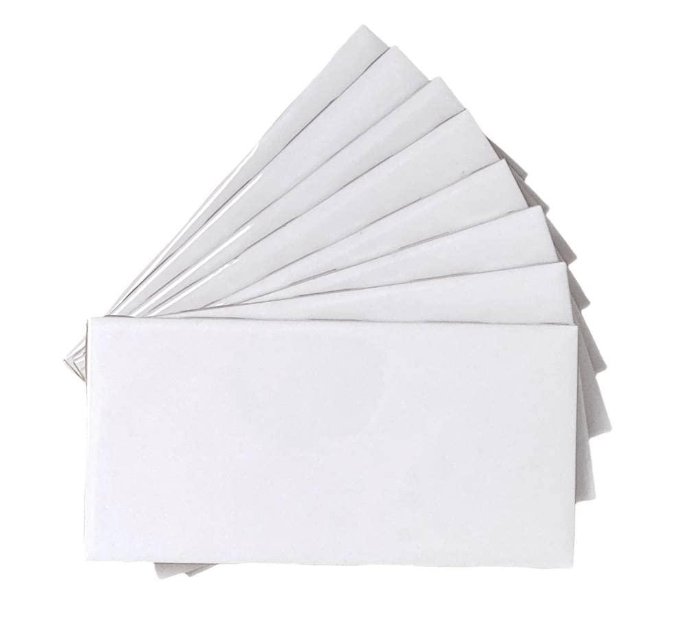 Tenedos White Ceramic 3x6 Glossy Subway Wall Tile Backsplash for Kitchen, Bathroom Shower, Accent Decor, Fireplace (80 Pieces - Box of 10 sq.ft.)