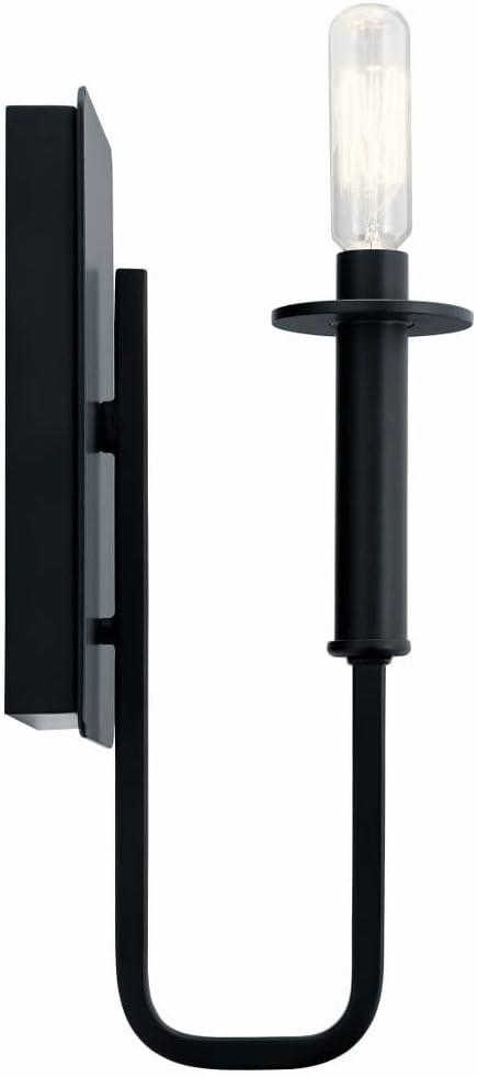 Alden 5'' Black Modern Wall Sconce with Direct Wiring