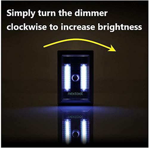 Dimmable Battery Included COB Cordless LED Light, Adjustable Brightness, 200 Lumen, Batteries & Adhesive Strips Included, 4-Pack