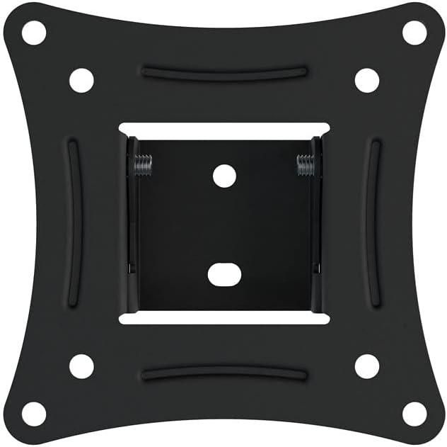 Adjustable Tilt Black Steel TV Wall Mount for 12-25 Inch Displays