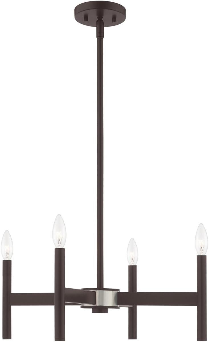 Livex Lighting Copenhagen 4 - Light Chandelier in Bronze