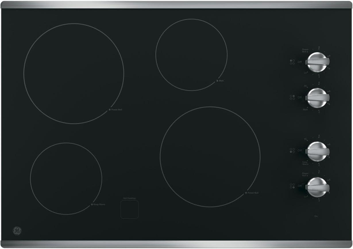 GE 30" Built-In Knob Control Electric Cooktop