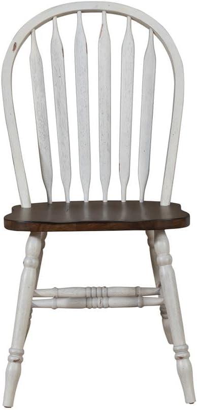Carolina Crossing Windsor Side Chair- White- Set of 2