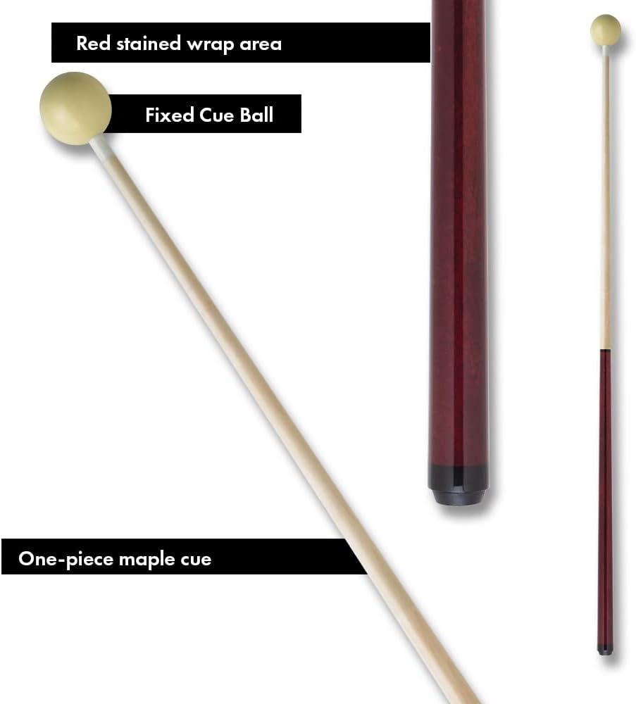 Junior Ipjrc Cue With Attached Ball - 44in - Red