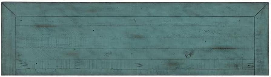 Martin Svensson Home Garden District Solid Wood TV Stand for TVs up to 70", Rustic Turquoise