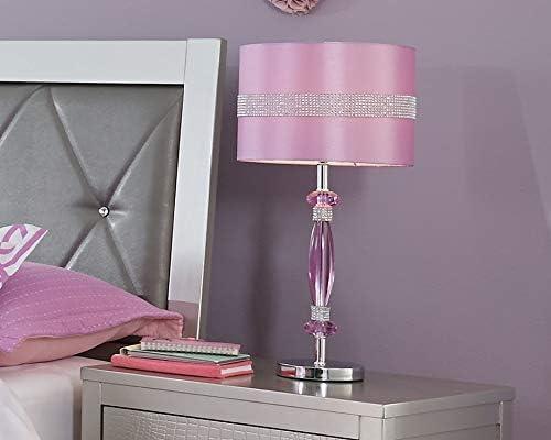 Signature Design by Ashley Nyssa Table Lamp Purple/Silver