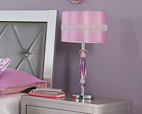 Signature Design by Ashley Nyssa Table Lamp Purple/Silver