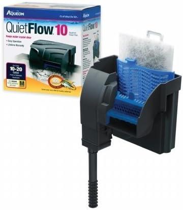 Aqueon QuietFlow 10 LED Pro Aquarium Filter with Indicator Light