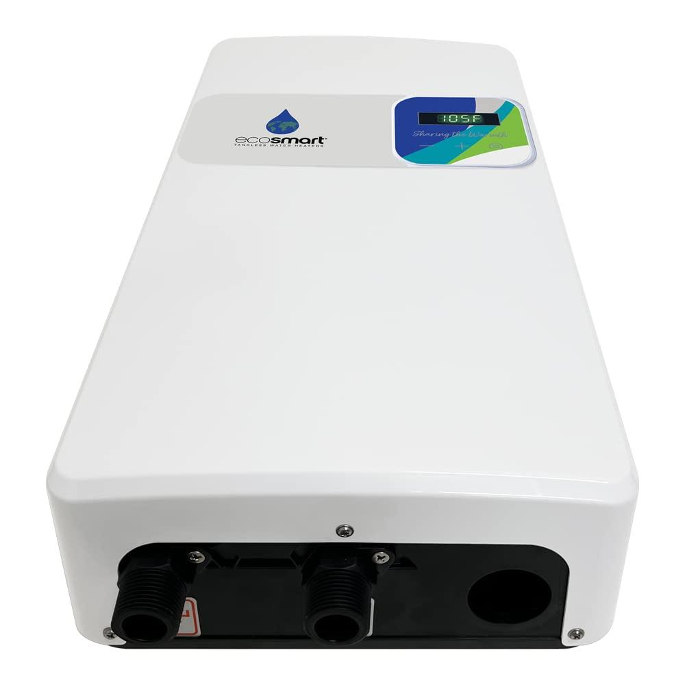 EcoSmart ECOS 18 Tankless Electric Water Heater, 18 Kw at 240 Volts, 75 Amps with Patented Self Modulating Technology
