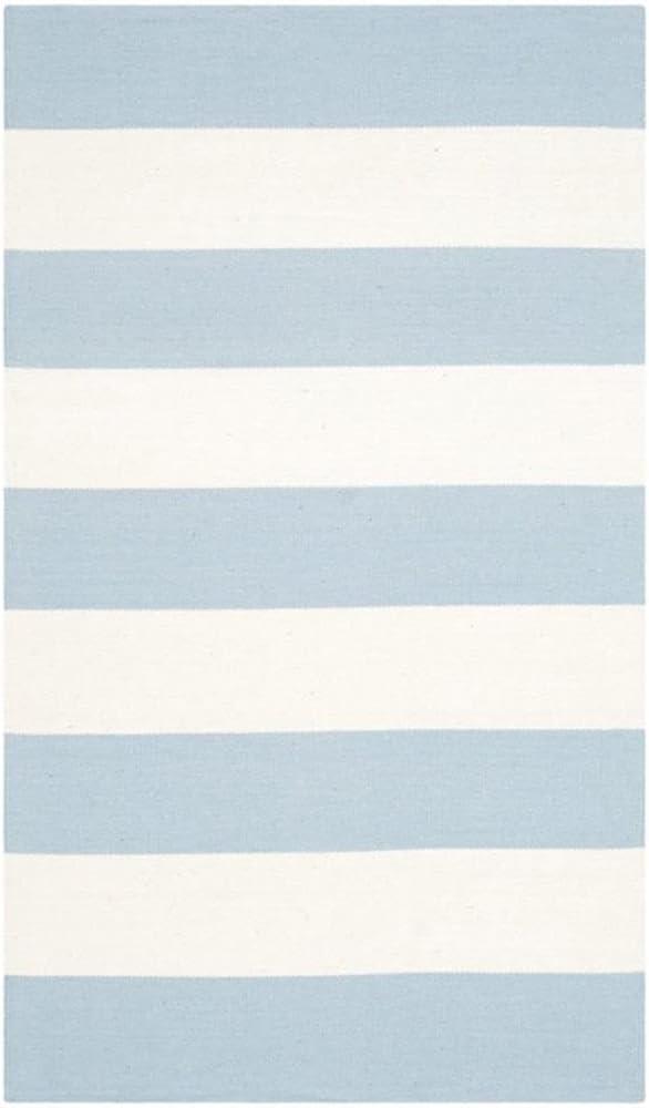 Montauk MTK712 Hand Woven Indoor Area Rug - Sky Blue/Ivory - 9'x12' - Safavieh