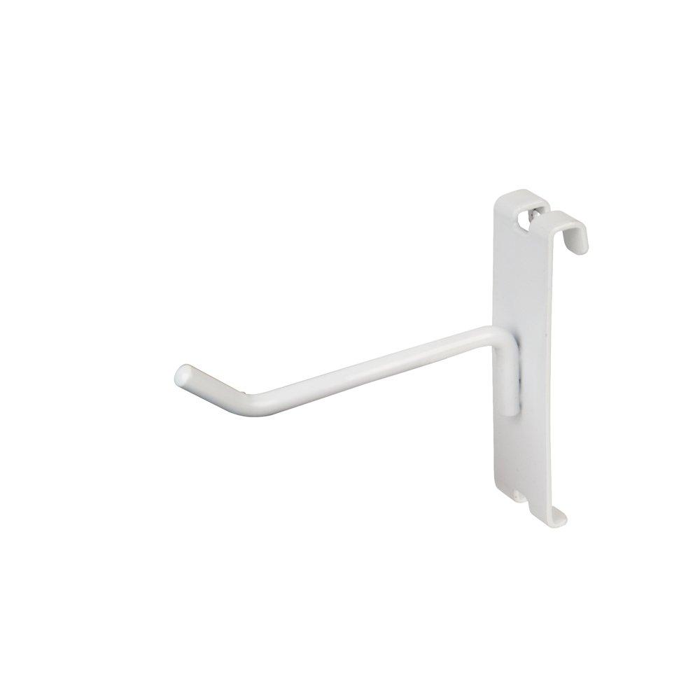 White Standard Duty 4" Gridwall Display Hooks - 50 Pack
