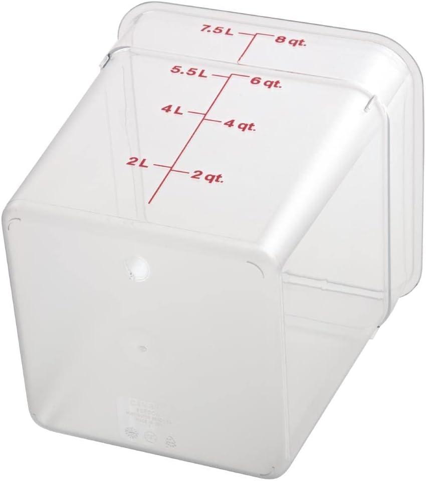 Cambro Clear 8QT Square Food Container 8SFSCW135