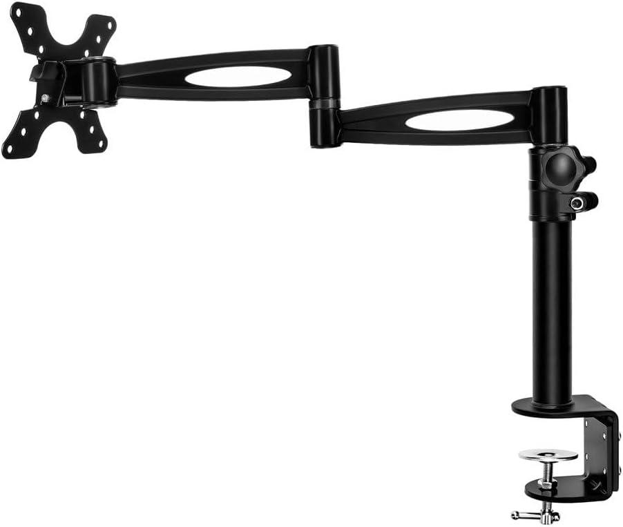 Monoprice 3-Way Adjustable Tilting Desk Mount Bracket - Black For 13 - 30 Inch Monitors | Up to 33 Pounds