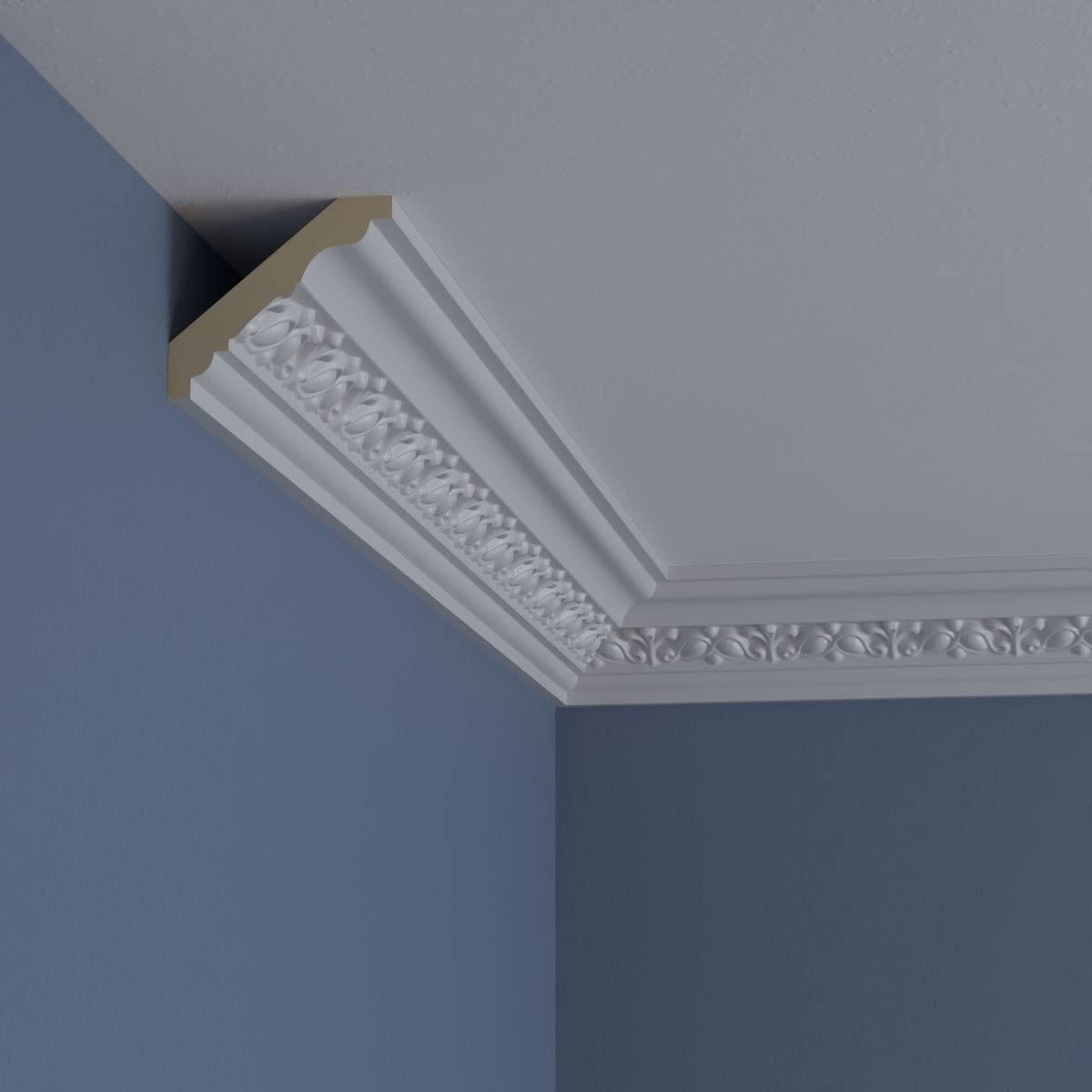 Ekena Millwork 2 3/4"H x 3 1/8"P x 4 1/4"F x 94 1/2"L Nexus Crown Moulding