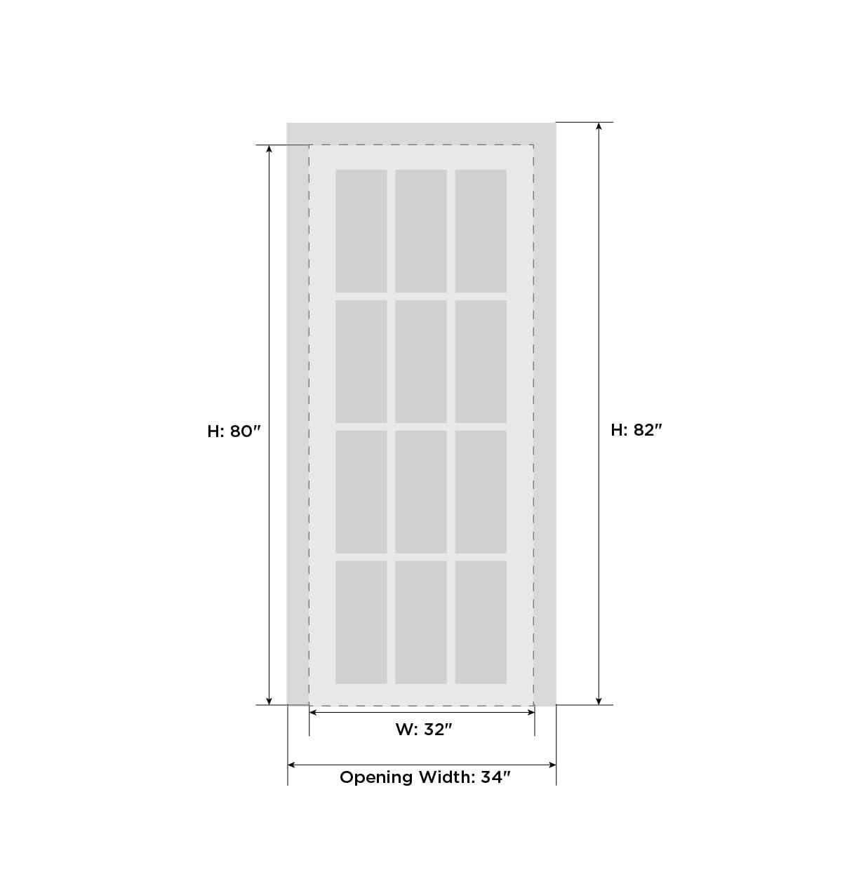 SARTODOORS Planum Frosted Glass Wood Sliding Closet Doors