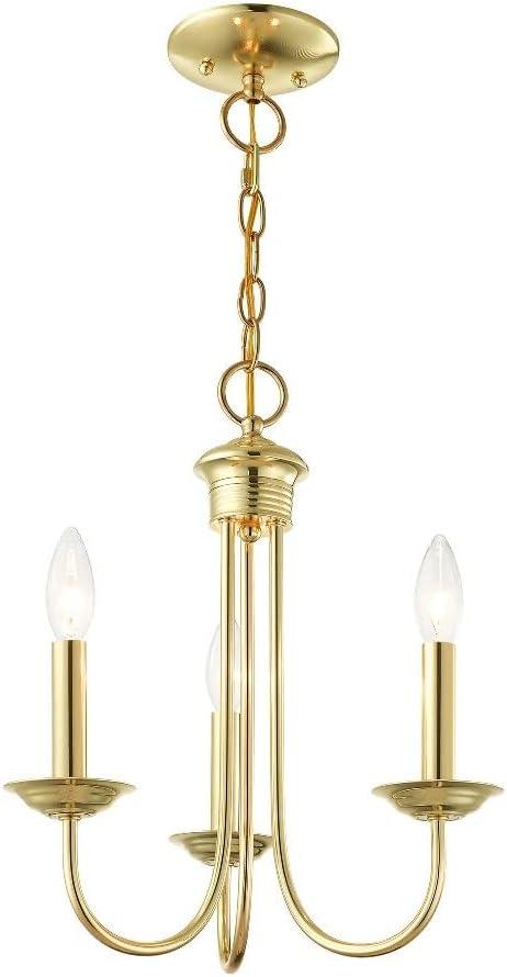 Livex Lighting Estate 3 - Light Chandelier in  Antique Brass