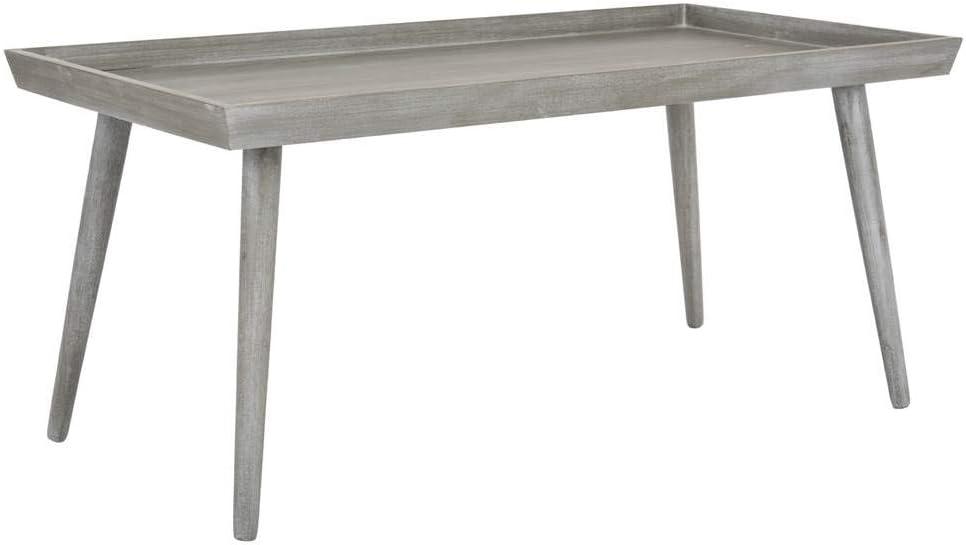 Nonie Coffee Table With Tray - Slate Grey - Safavieh