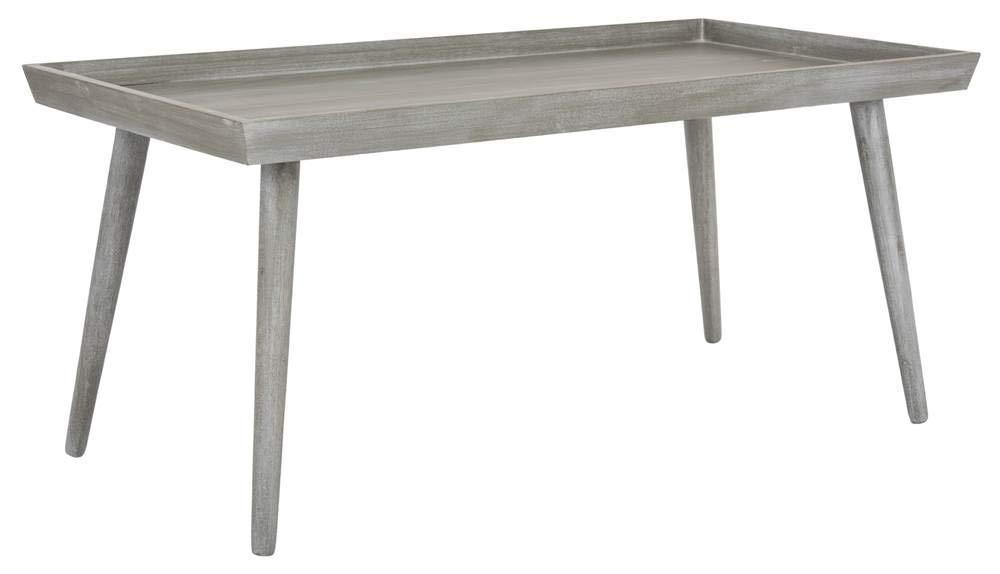 Nonie Coffee Table With Tray - Slate Grey - Safavieh