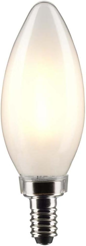 Satco Lighting 5.5 Watt Dimmable B11 Candelabra (E12) LED Bulb - 500 Lumens, And 90CRI S21279