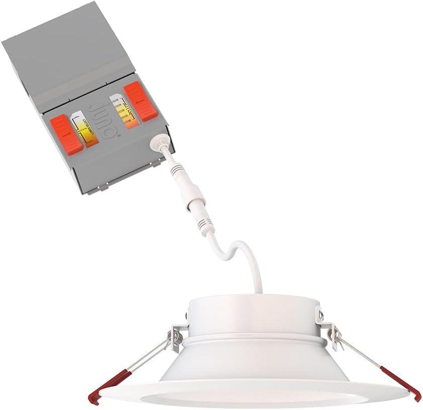 Juno WF6 DREG SM ALO20 SWW5 90CRI MW M6 6'' Selectable Color Temperature Dimmable Air-Tight IC Rated LED Canless Recessed Lighting Kit