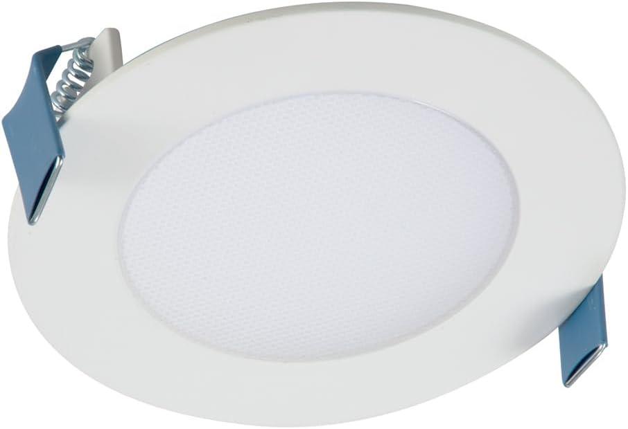 HALO HLB 4 inch LED Recessed Light, Thin Canless, Dimmable w/Selectable Color Temperatures with 2 Trims- HLB4069FS1EMWR-2TR