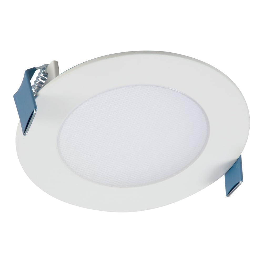 HALO HLB 4 inch LED Recessed Light, Thin Canless, Dimmable w/Selectable Color Temperatures with 2 Trims- HLB4069FS1EMWR-2TR