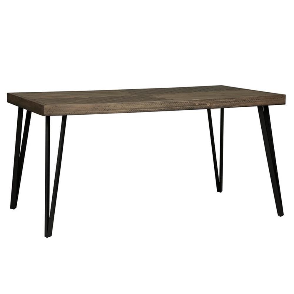 Horizons Light Brown 7 Piece Wood Rectangular Table Set