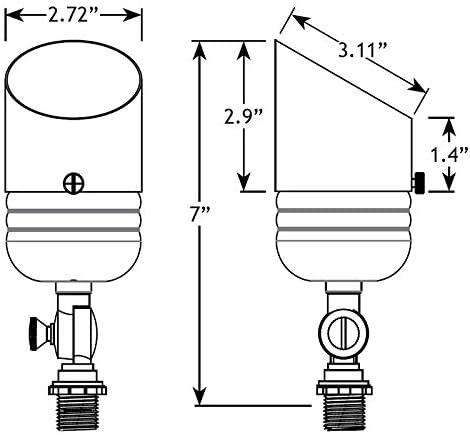 VOLT Brass Spotlight Kit (6-Pack) with Transformer