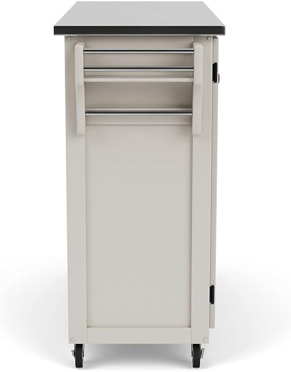 Homestyles Create-a-Cart Wood Kitchen Cart in Off White